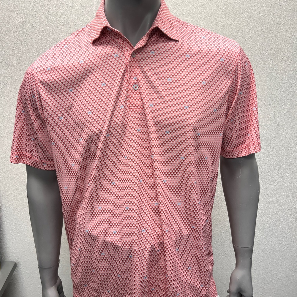 Greg Norman ML75 Printed Stretch Golf Polo